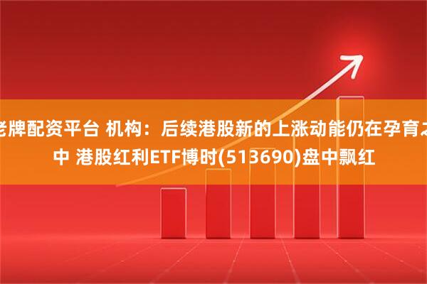 老牌配资平台 机构：后续港股新的上涨动能仍在孕育之中 港股红利ETF博时(513690)盘中飘红