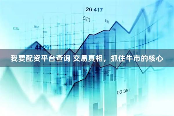 我要配资平台查询 交易真相，抓住牛市的核心