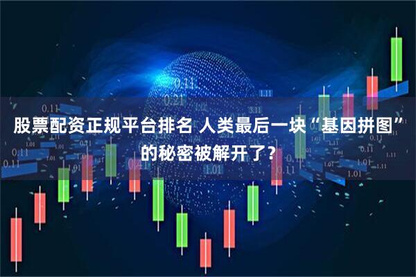 股票配资正规平台排名 人类最后一块“基因拼图”的秘密被解开了？